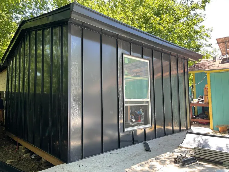 Black standing seam metal wall panels for Roof Inspection in Cedar Grove